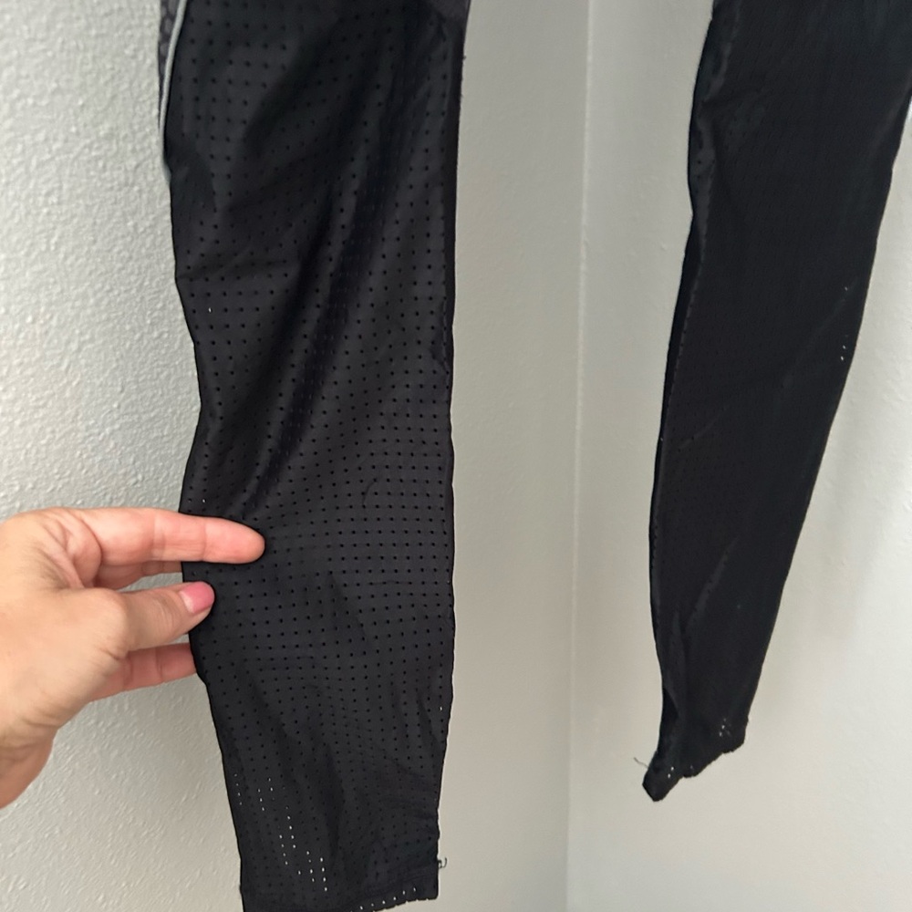 Fabletics Black Patterned Leggings - image 5